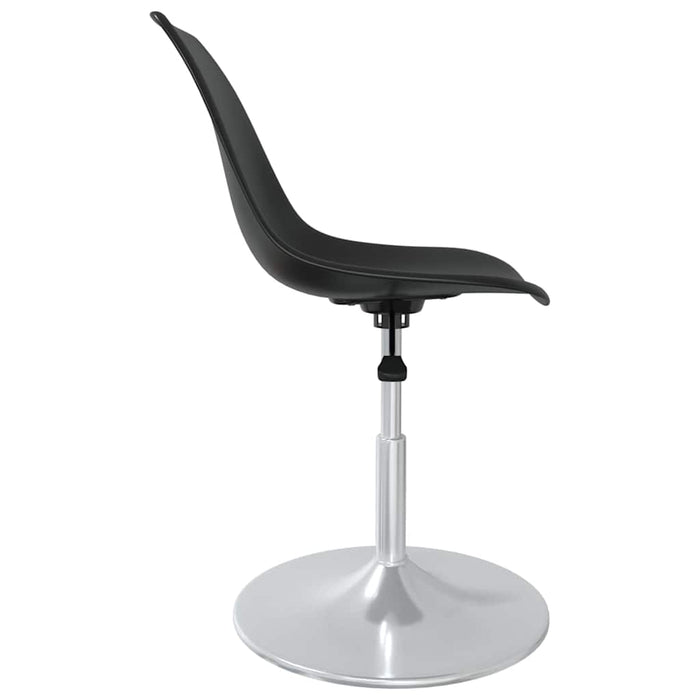 Scaune de bucătărie pivotante, 6 buc., negru, PP WALTI