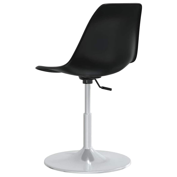 Scaune de bucătărie pivotante, 6 buc., negru, PP WALTI