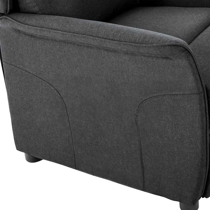 Fotoliu recliner Gri închis 67.5 x 93.5 x 101.5 cm țesătură - WALTI WALTI