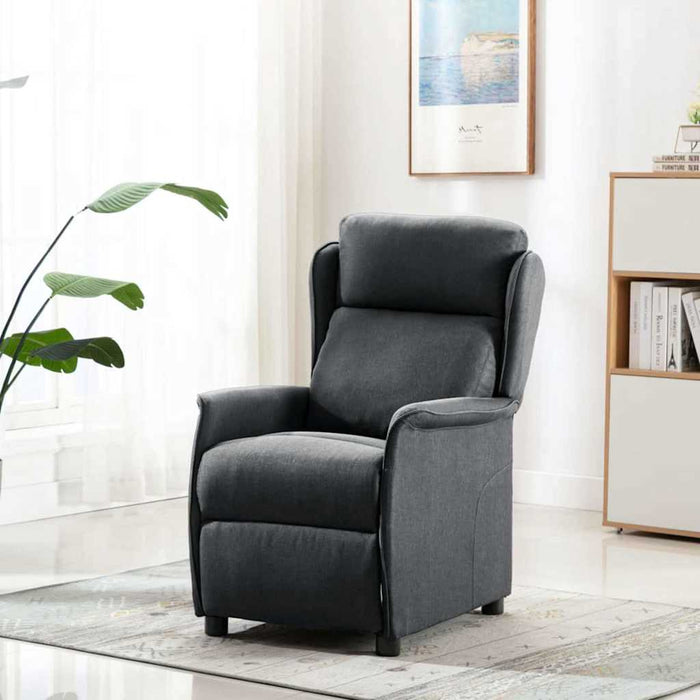 Fotoliu recliner Gri închis 67.5 x 93.5 x 101.5 cm țesătură - WALTI WALTI