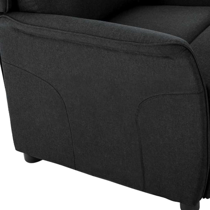 Fotoliu recliner Negru 67.5 x 93.5 x 101.5 cm țesătură - WALTI WALTI