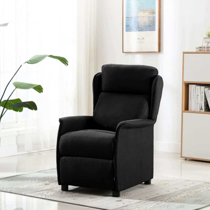 Fotoliu recliner Negru 67.5 x 93.5 x 101.5 cm țesătură - WALTI WALTI