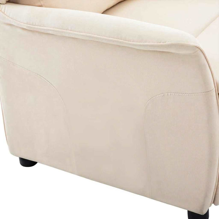 Fotoliu recliner Crem 66.5 x 94 x 101.5 cm Poliester - WALTI WALTI