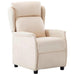 Fotoliu recliner Crem 66.5 x 94 x 101.5 cm Poliester - WALTI WALTI