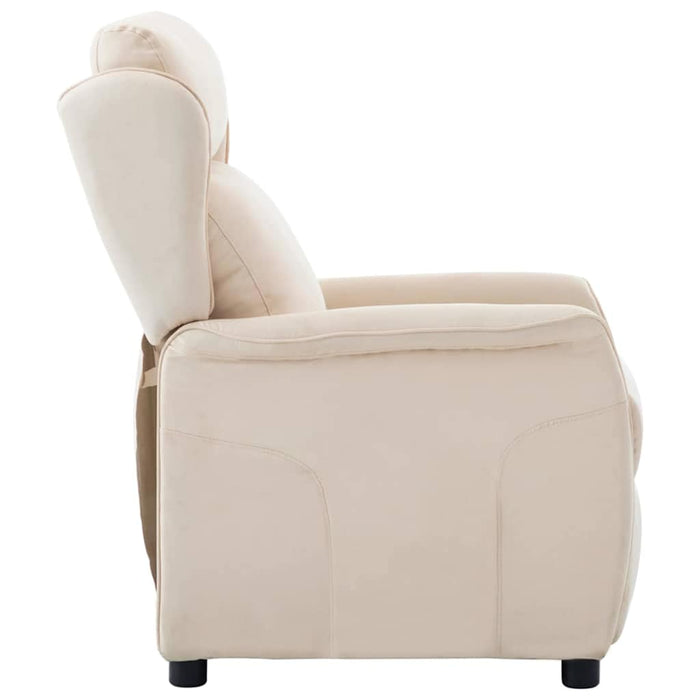 Fotoliu recliner Crem 66.5 x 94 x 101.5 cm Poliester - WALTI WALTI