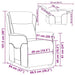 Fotoliu recliner Crem 66.5 x 94 x 101.5 cm Poliester - WALTI WALTI