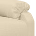 Fotoliu rabatabil, crem, material textil - WALTI WALTI