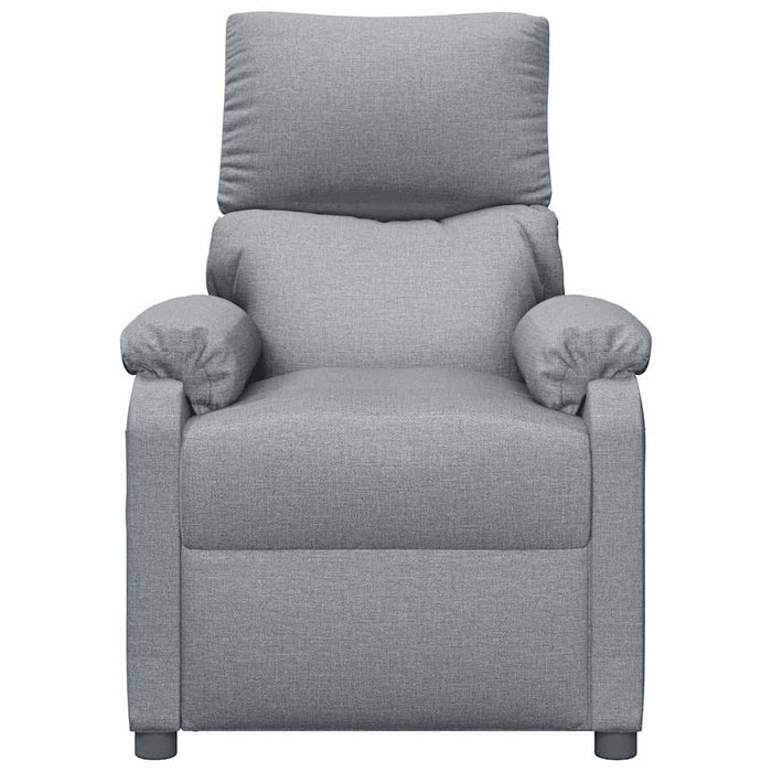 Fotoliu rabatabil, gri deschis, material textil - WALTI WALTI