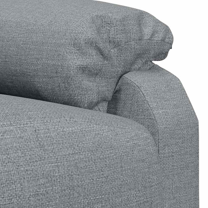Fotoliu rabatabil, gri deschis, material textil - WALTI WALTI