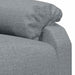 Fotoliu rabatabil, gri deschis, material textil - WALTI WALTI