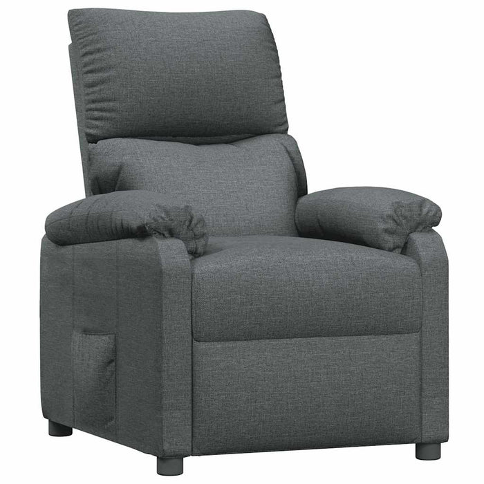 Fotoliu rabatabil, gri închis, material textil - WALTI WALTI