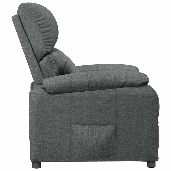 Fotoliu rabatabil, gri închis, material textil - WALTI WALTI