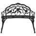 Bancă de grădină, negru, 100 cm, aluminiu turnat - WALTI WALTI