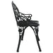 Bancă de grădină, negru, 100 cm, aluminiu turnat - WALTI WALTI