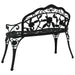 Bancă de grădină, negru, 100 cm, aluminiu turnat - WALTI WALTI