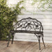 Bancă de grădină, negru, 100 cm, aluminiu turnat - WALTI WALTI