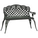 Bancă de grădină, verde, 108 cm, aluminiu turnat - WALTI WALTI