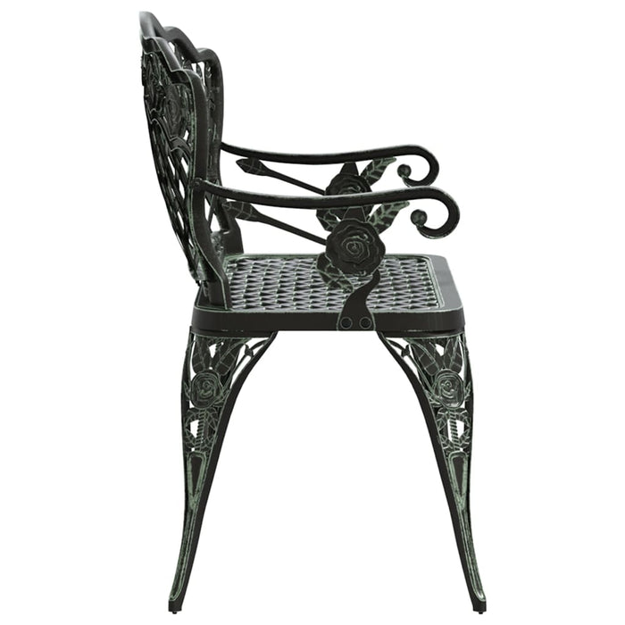 Bancă de grădină, verde, 108 cm, aluminiu turnat - WALTI WALTI