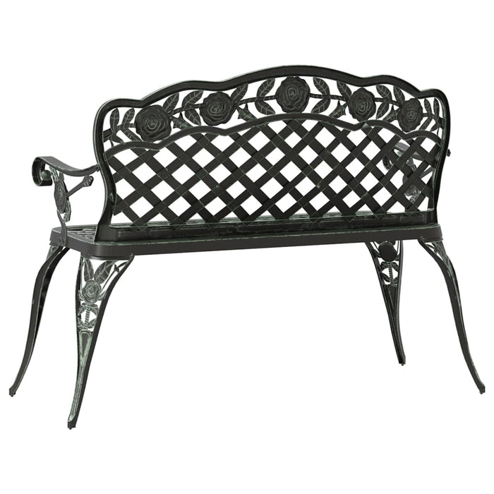Bancă de grădină, verde, 108 cm, aluminiu turnat - WALTI WALTI