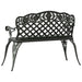 Bancă de grădină, verde, 108 cm, aluminiu turnat - WALTI WALTI
