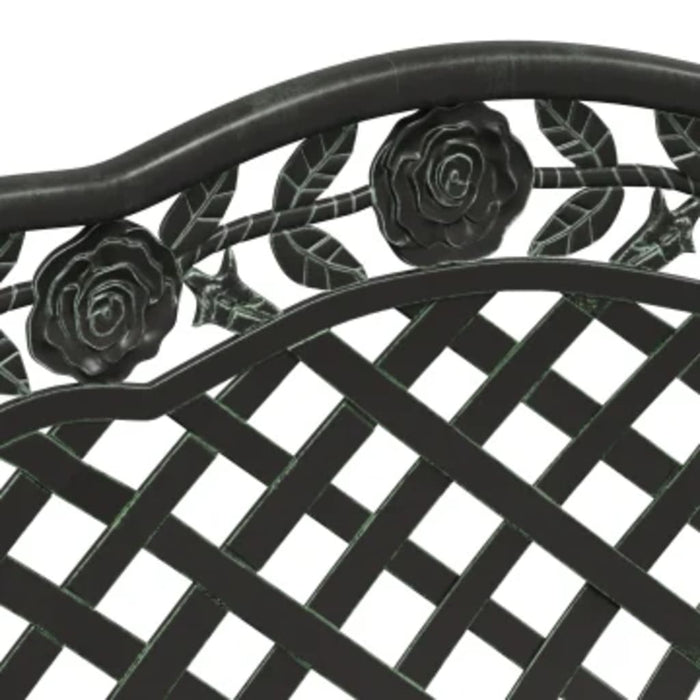 Bancă de grădină, verde, 108 cm, aluminiu turnat - WALTI WALTI