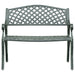 Bancă de grădină, verde, 102 cm, aluminiu turnat - WALTI WALTI