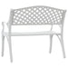 Bancă de grădină, alb, 102 cm, aluminiu turnat - WALTI WALTI