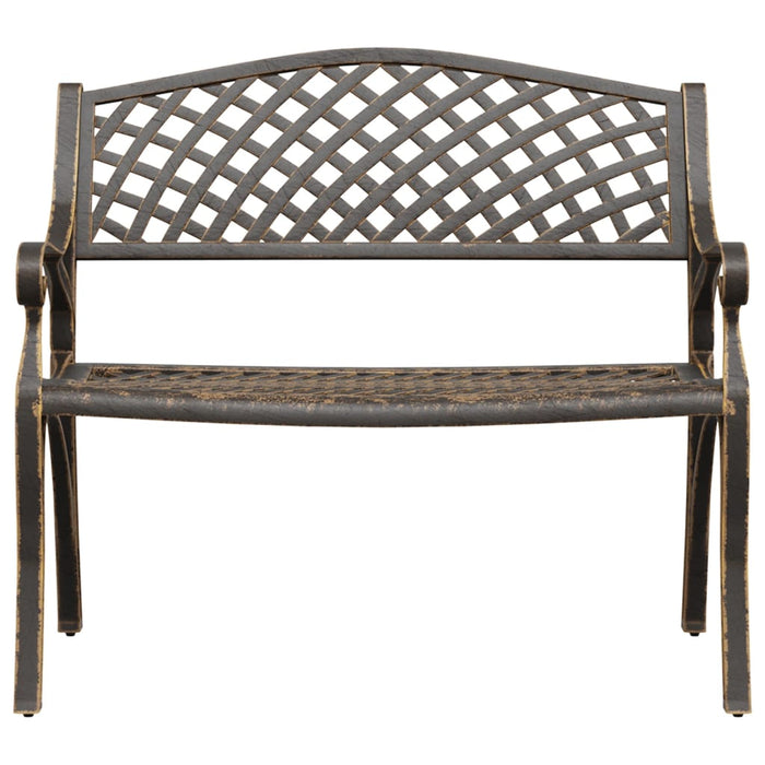Bancă de grădină, bronz, 102 cm, aluminiu turnat - WALTI WALTI