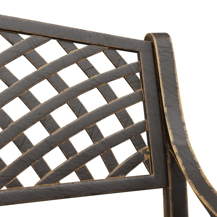Bancă de grădină, bronz, 102 cm, aluminiu turnat - WALTI WALTI