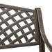 Bancă de grădină, bronz, 102 cm, aluminiu turnat - WALTI WALTI