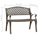 Bancă de grădină, bronz, 102 cm, aluminiu turnat - WALTI WALTI