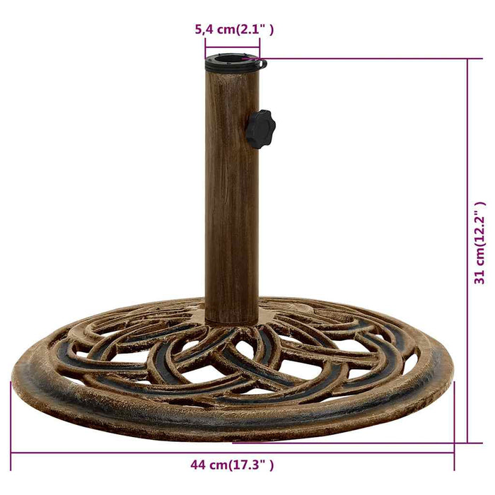 Suport de umbrelă, bronz, 44x44x31, fontă - WALTI WALTI