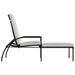Șezlong cu suport de picioare, maro, poliratan - WALTI WALTI