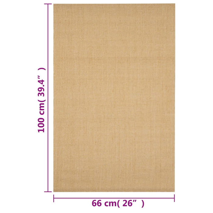 Covor din sisal, natural, 66x100 cm - WALTI WALTI