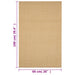 Covor din sisal, natural, 66x100 cm - WALTI WALTI