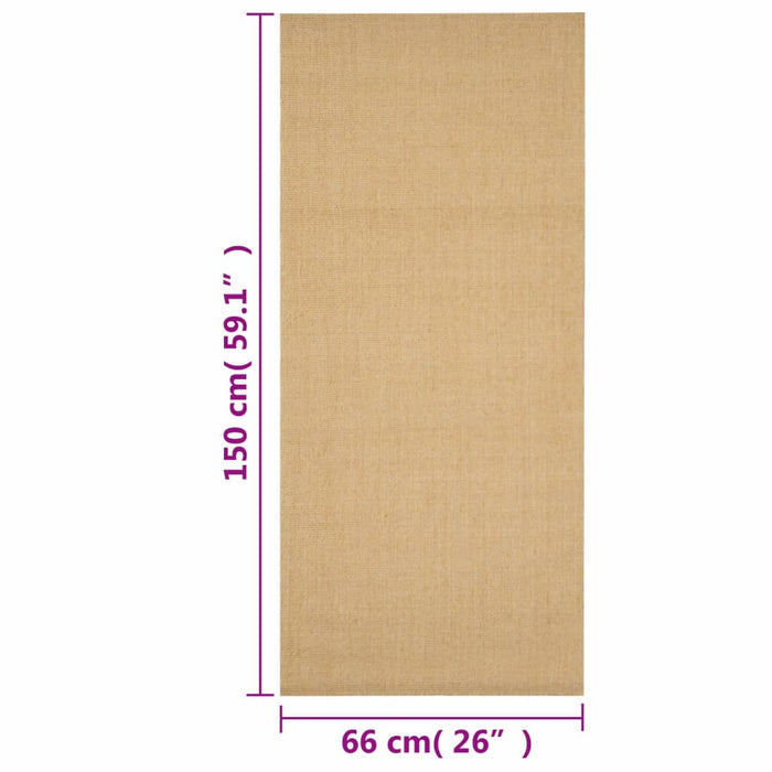 Covor din sisal, natural, 66x150 cm - WALTI WALTI