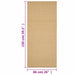 Covor din sisal, natural, 66x150 cm - WALTI WALTI
