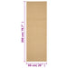 Covor din sisal, natural, 66x200 cm - WALTI WALTI