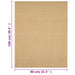 Covor din sisal, natural, 80x100 cm - WALTI WALTI