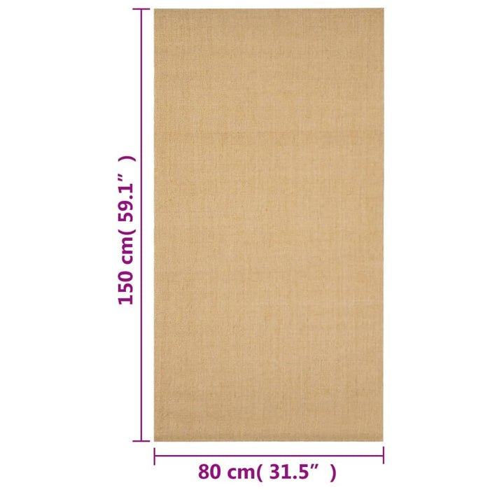 Covor din sisal, natural, 80x150 cm - WALTI WALTI