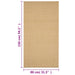 Covor din sisal, natural, 80x150 cm - WALTI WALTI