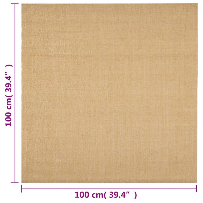 Covor din sisal, natural, 100x100 cm - WALTI WALTI