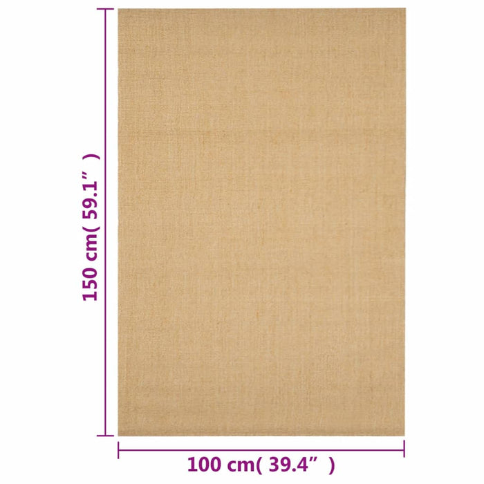 Covor din sisal, natural, 100x150 cm WALTI