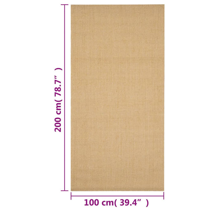 Covor din sisal, natural, 100x200 cm - WALTI WALTI