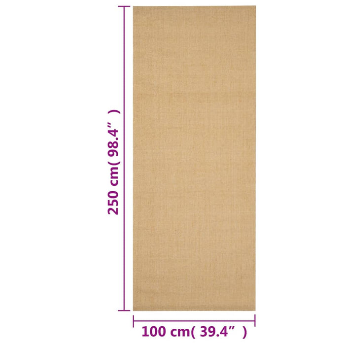 Covor din sisal, natural, 100x250 cm - WALTI WALTI