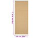 Covor din sisal, natural, 100x250 cm - WALTI WALTI