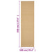 Covor din sisal, natural, 100x350 cm - WALTI WALTI