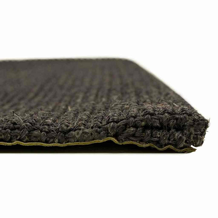 Covor din sisal natural, negru, 66x150 cm WALTI
