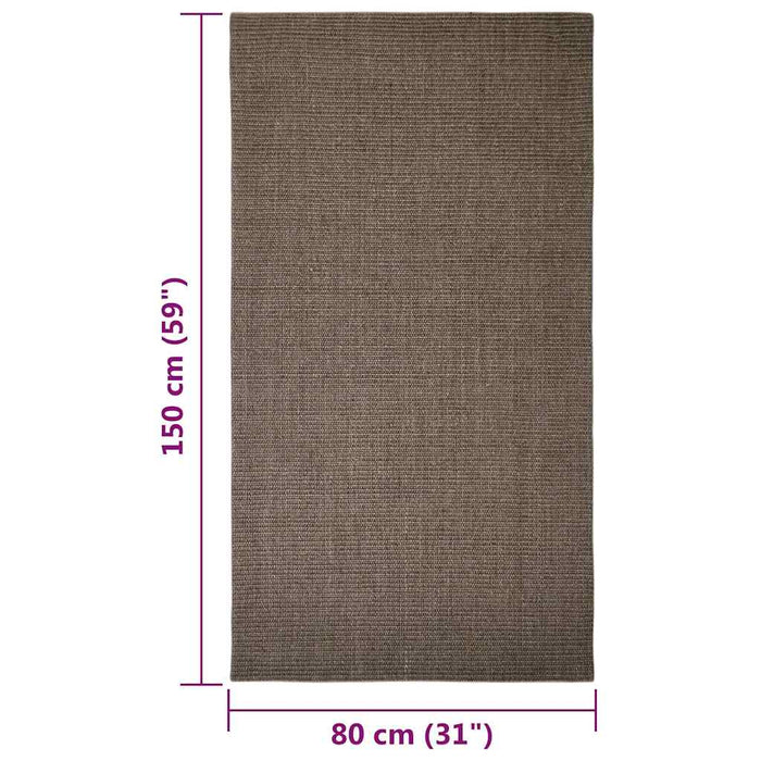 Covor din sisal natural, maro, 80x150 cm WALTI