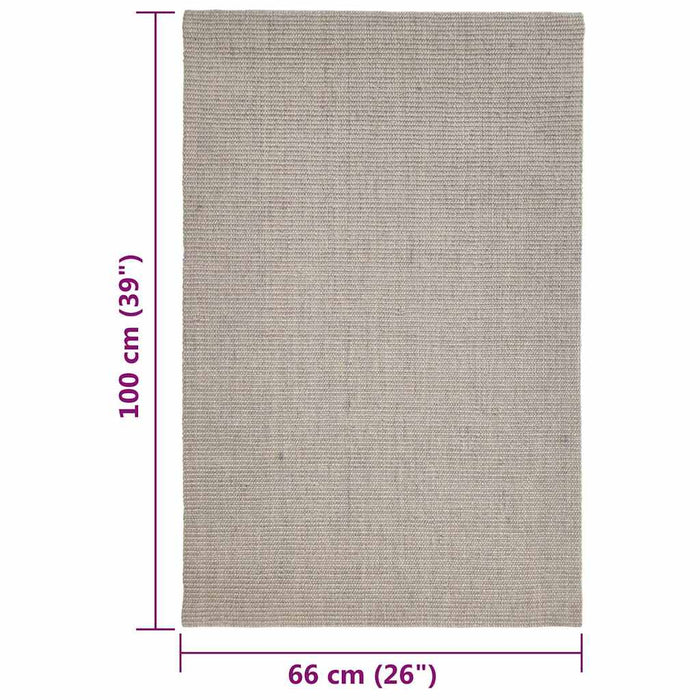 Covor din sisal natural, nisipiu, 66x100 cm WALTI